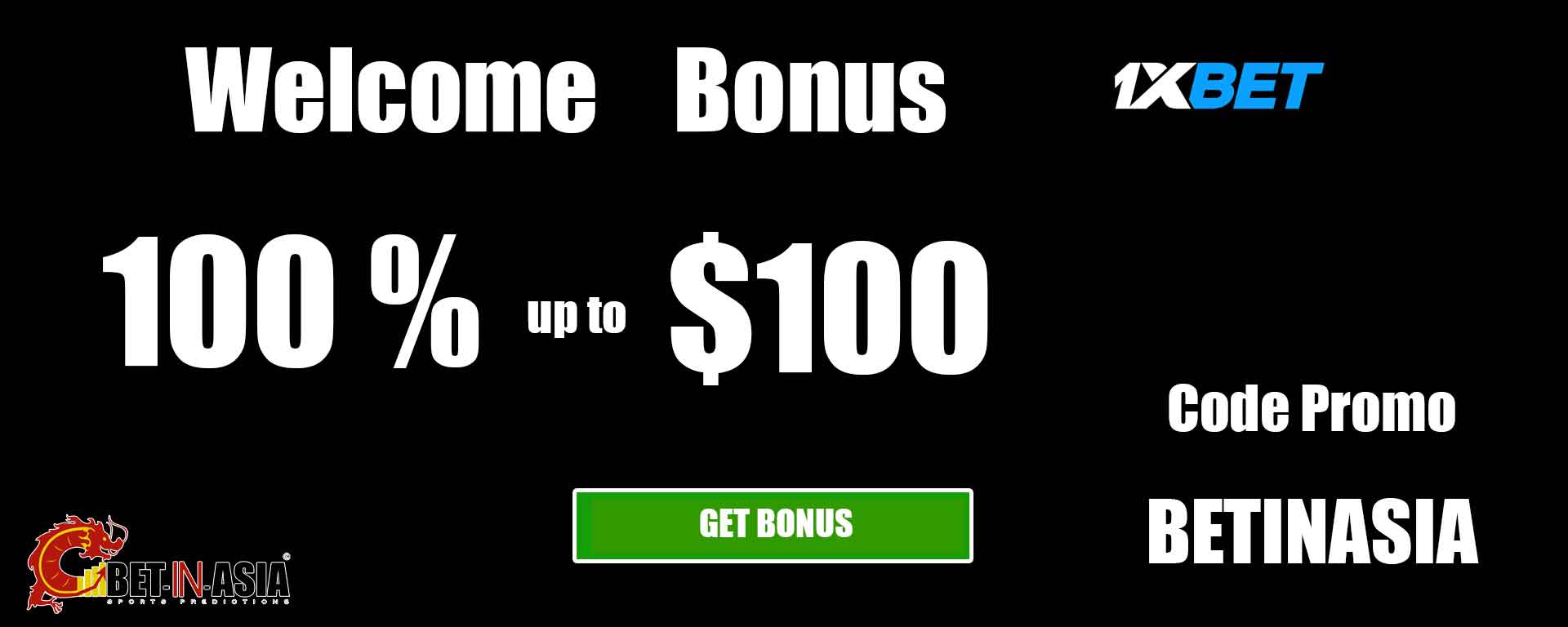 1xbet welcome bonus 100 % on first deposit