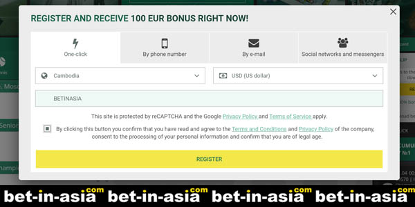 betwinner asia register