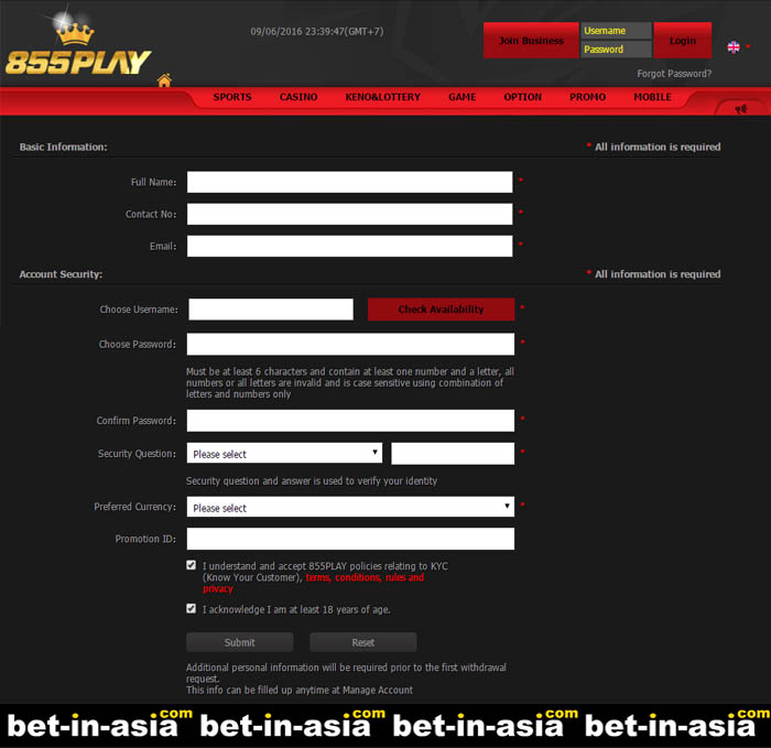 registration form 855play asia sports betting