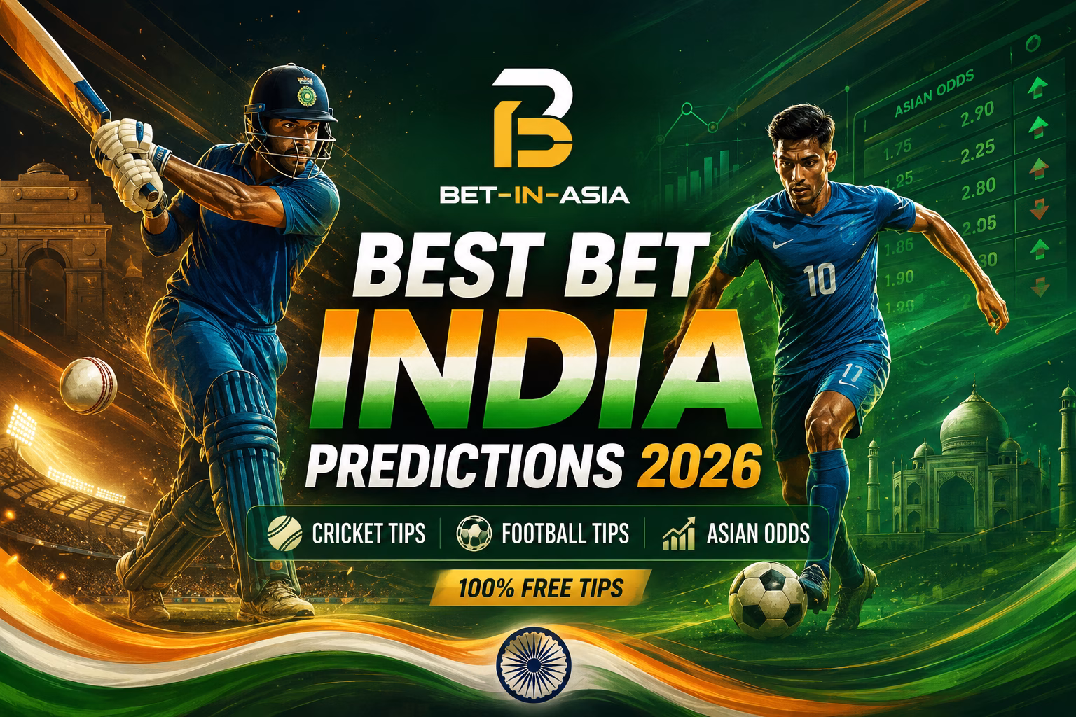 Best Bet India Predictions 2026 Free Cricket, Football Tips & Asian Odds