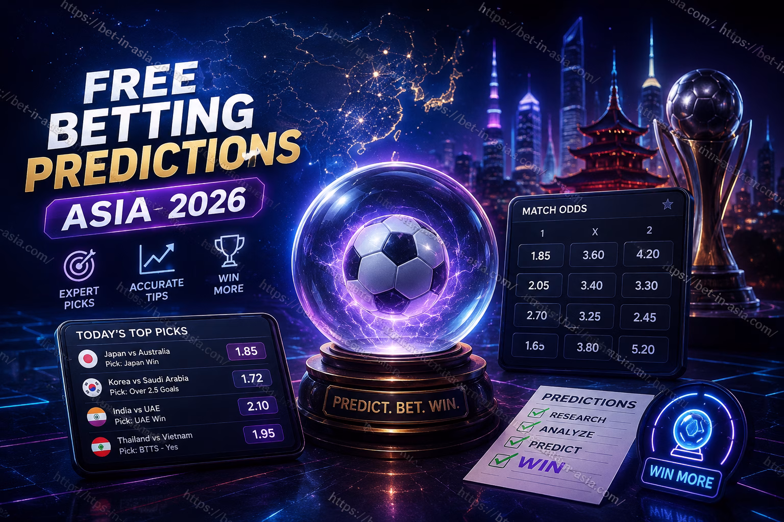 Free Betting Predictions Asia 2026 Football Tips, Sports Picks & Daily Betting Guide