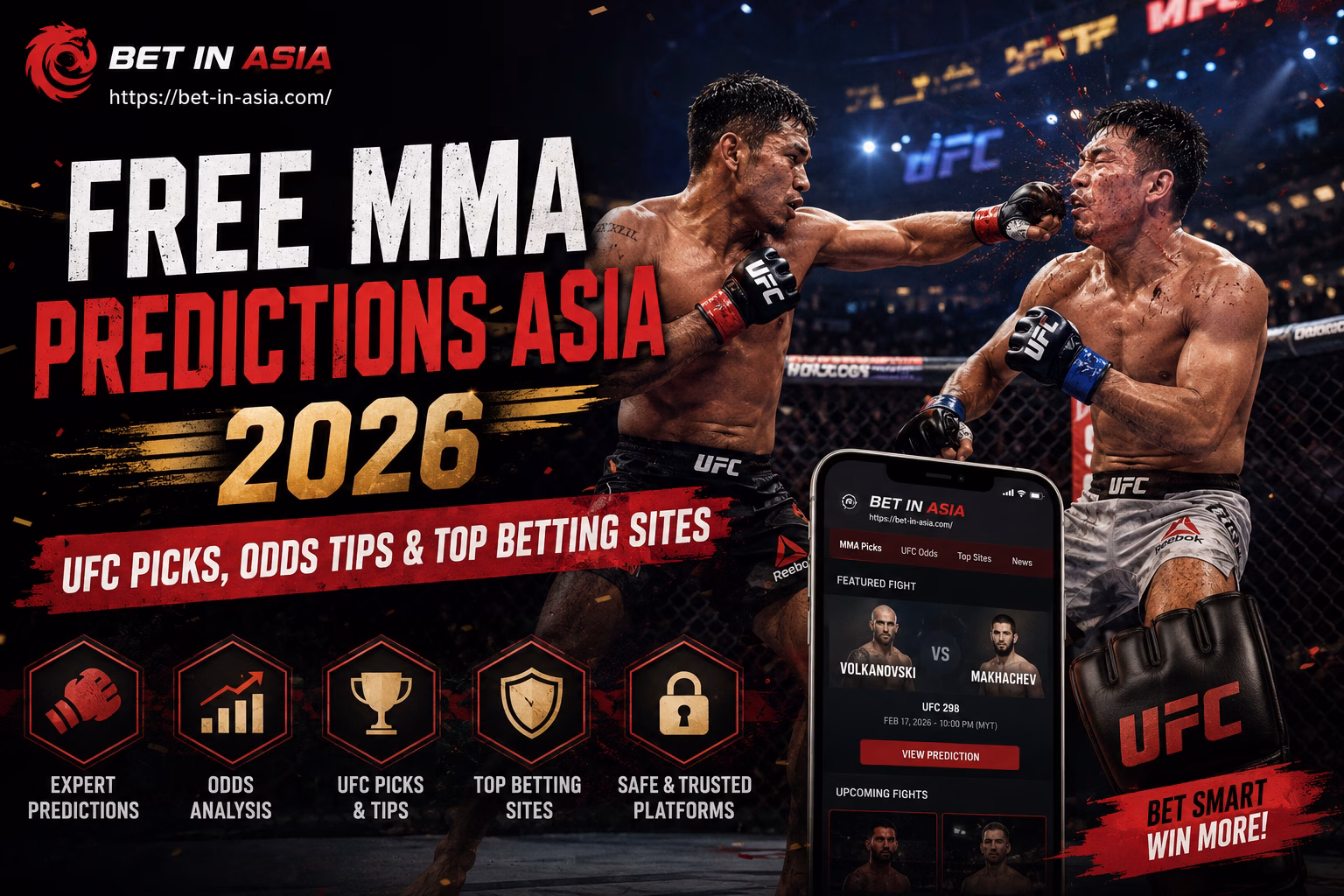 Free MMA Predictions Asia 2026 UFC Picks, Fight Tips & Betting Odds