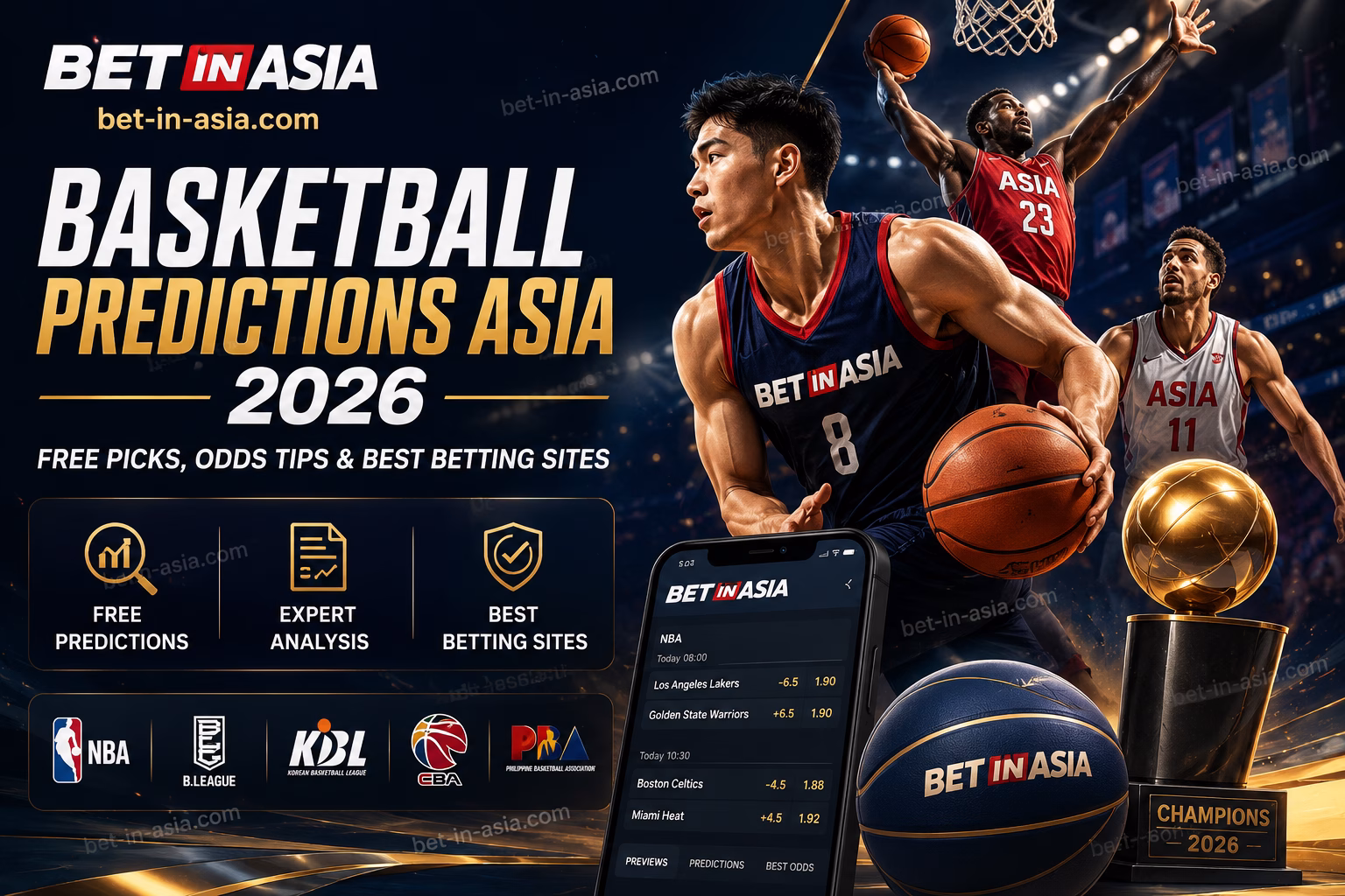 Basketball Predictions Asia 2026 Free Picks, Odds Tips & Best Betting Sites