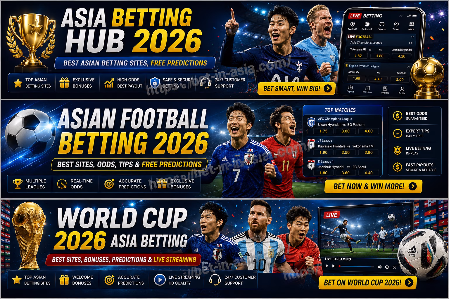 World Cup 2026 Asia Betting Best Sites, Bonuses, Predictions & Live Streaming