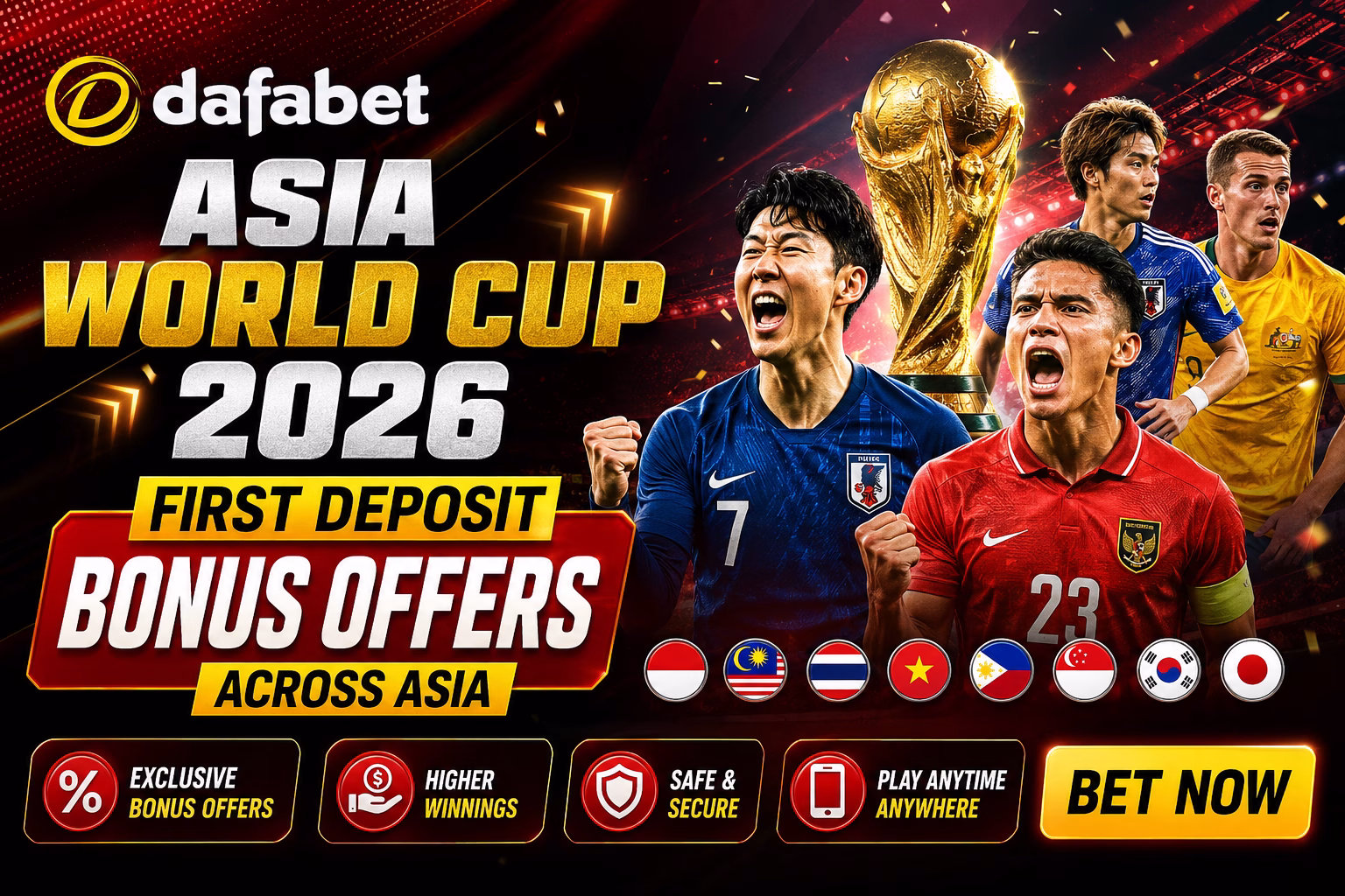 Dafabet Asia World Cup 2026 Bonus First Deposit Bonus Offers Across Asia